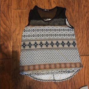 Tribal print tank top